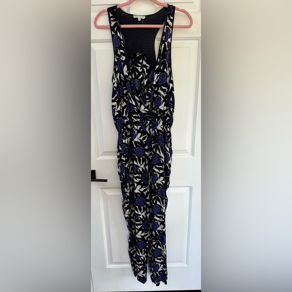 Rebecca Minkoff Silk Blend Floral Jumpsuit EUC